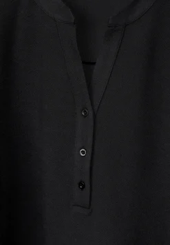 Jurk met lange mouwen in effen kleur