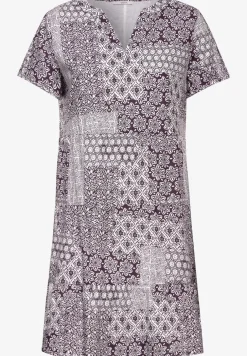 Jurk met patchworkprint