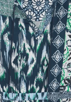 Jurk met patchworkprint