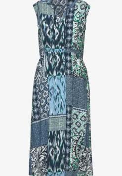 Jurk met patchworkprint