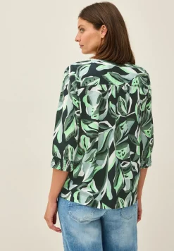 Katoenen blouse met patroon