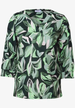 Katoenen blouse met patroon