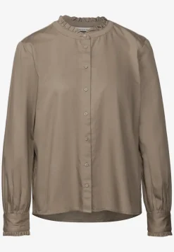 Katoenen blouse met ruches