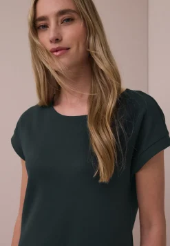 Knielange jersey jurk