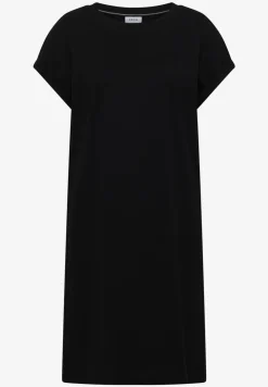 Knielange jersey jurk
