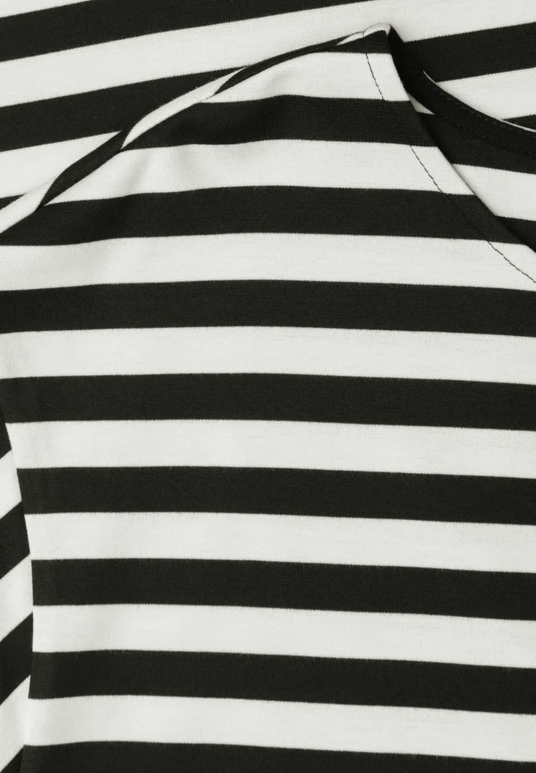 Knielange jersey jurk met strepen