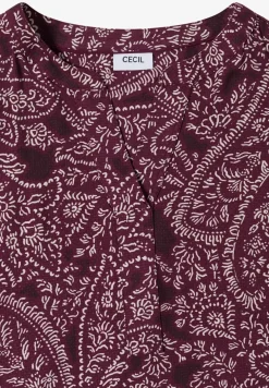 Knielange jurk met paisleypatroon
