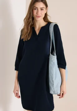 Knielange jurk van mousseline