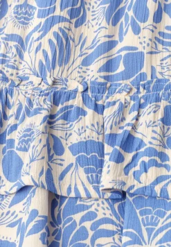 Knielange rok met bloemenpatroon