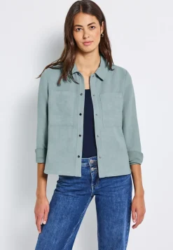 Kort mini corduroy overhemd