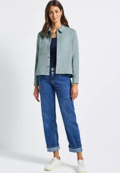 Kort mini corduroy overhemd