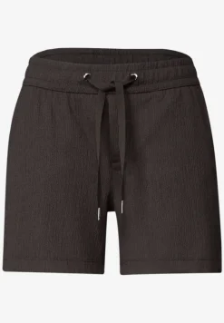 Korte broek met structuur in Loose Fit
