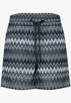 Korte broek met zigzagpatroon