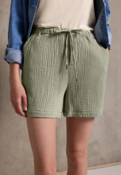 Korte broek van mousseline