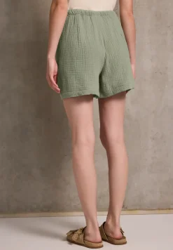 Korte broek van mousseline