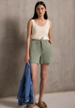 Korte broek van mousseline