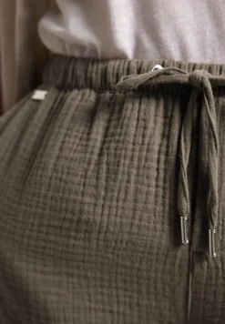 Korte broek van mousseline