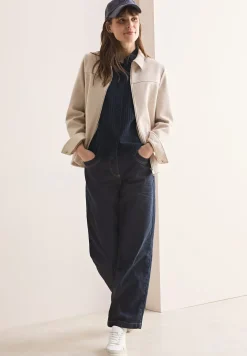 Korte gestructureerde blouse
