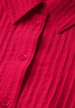 Korte gestructureerde blouse