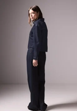 Korte spijkerblouse