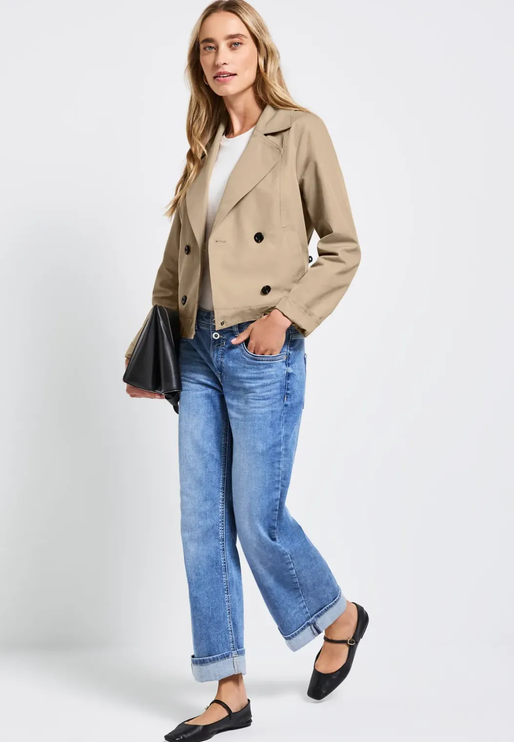 Korte trenchcoat