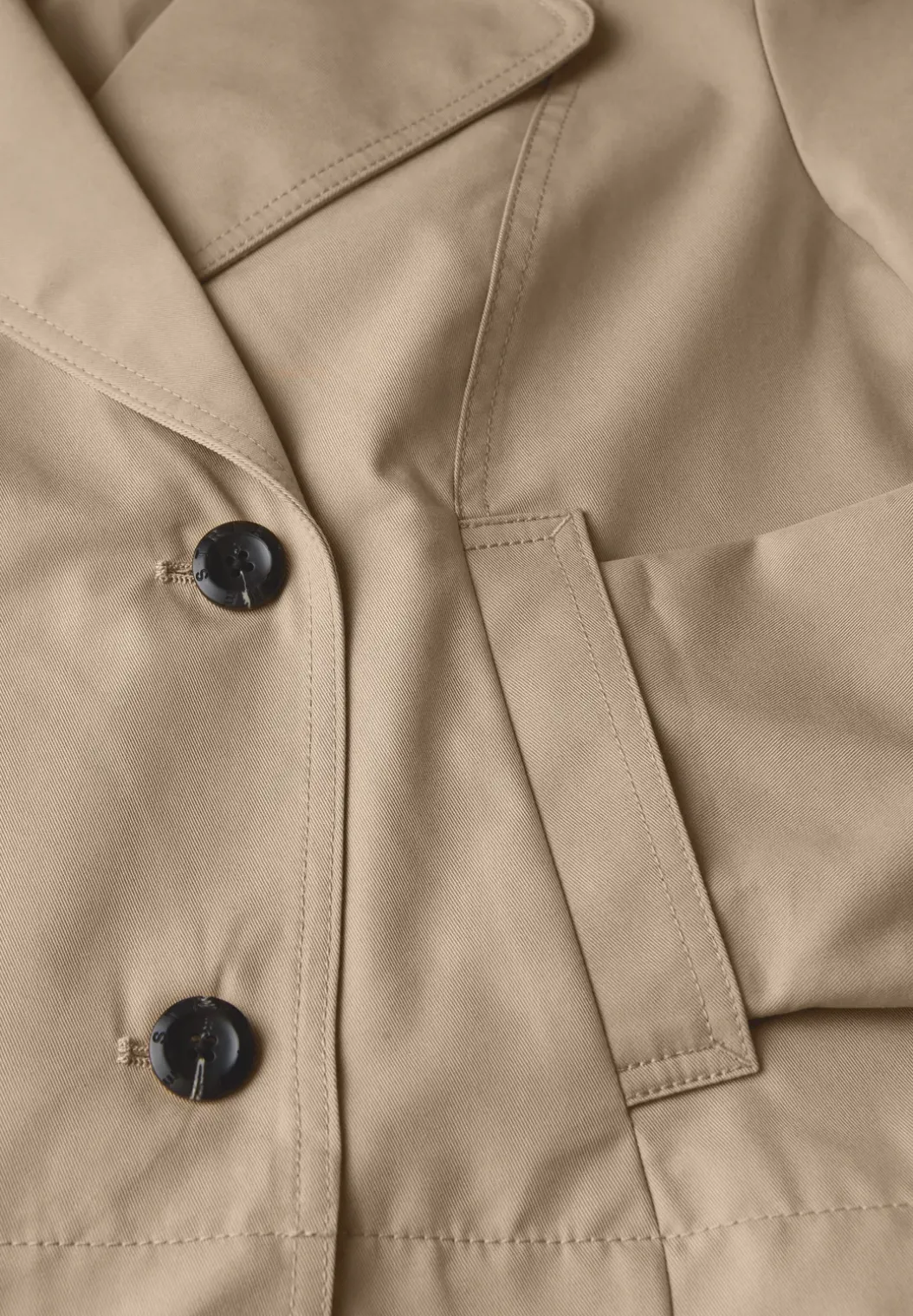 Korte trenchcoat