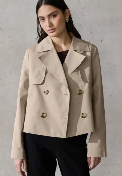 Korte trenchcoat