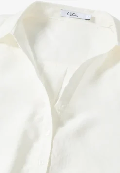 Lange blouse in effen kleur
