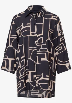 Lange blouse met omslag