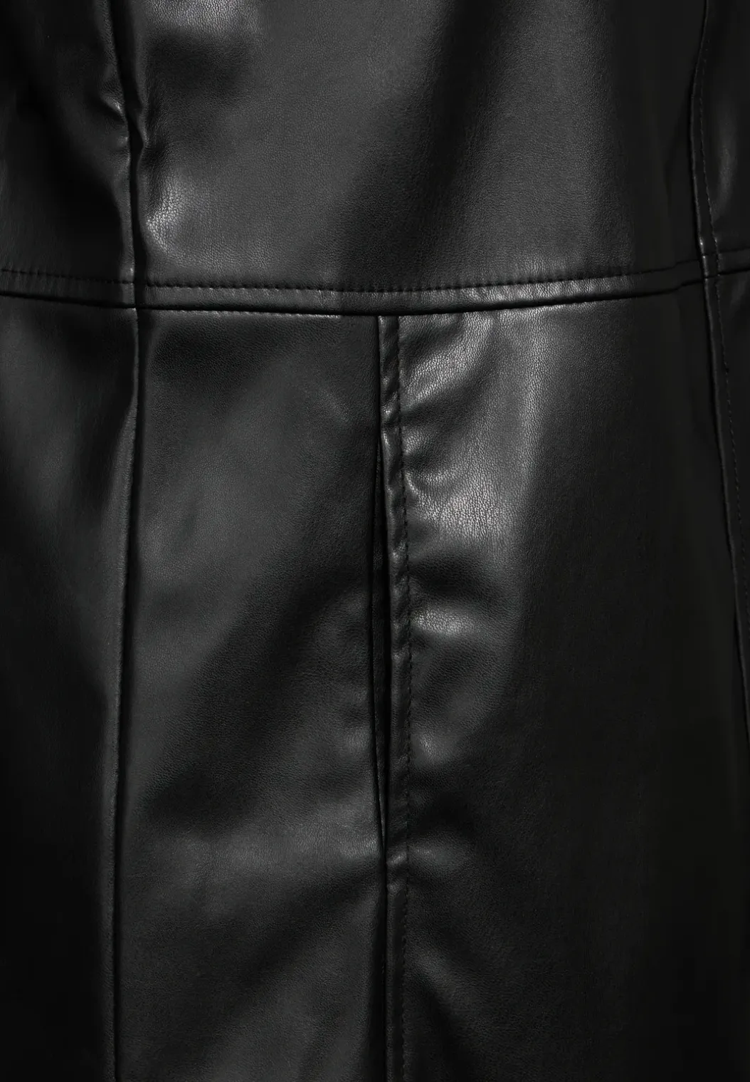 Lederlook jurk