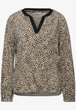 Leo blouse met gespleten hals