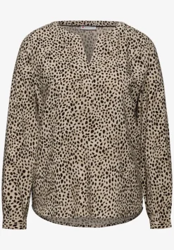 Leo blouse met gespleten hals