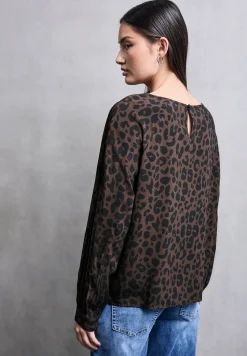 Leo raglan blouse met tape