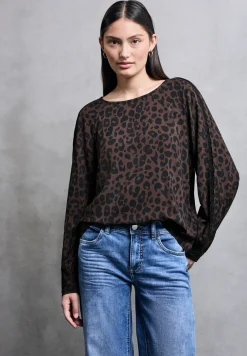 Leo raglan blouse met tape
