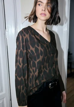 Leo V-hals blouse