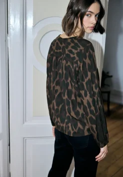 Leo V-hals blouse