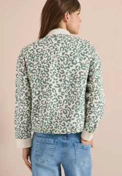 Leo-look blouson van linnenmix