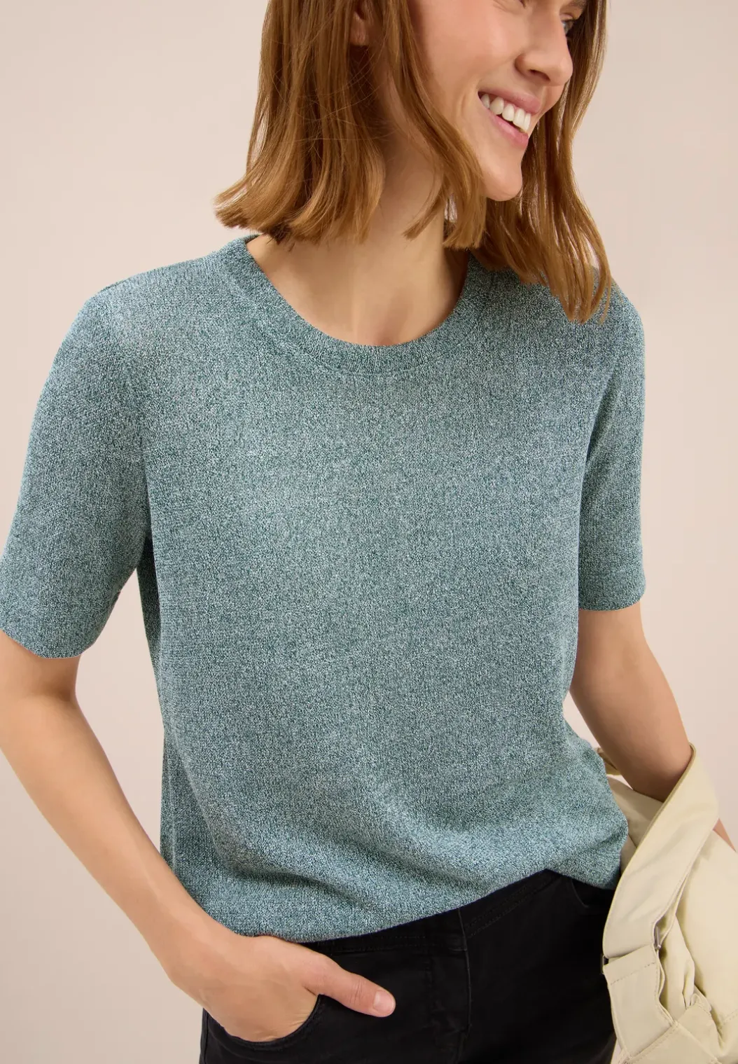 Lichtgewicht Shirt met gebreide look