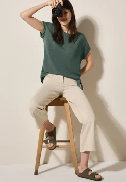 Linnen blouse met knopen