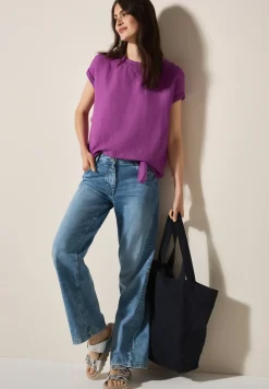 Linnen blouse met knopen