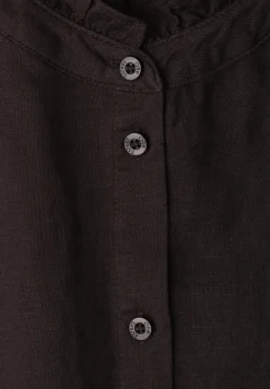 Linnen blouse met ruches