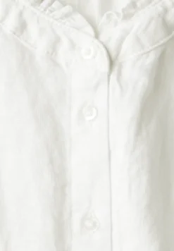 Linnen blouse met ruches