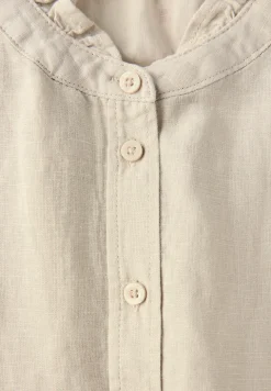 Linnen blouse met ruches