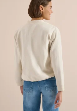 Linnen blouson met rimpels