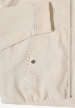 Linnen blouson met rimpels