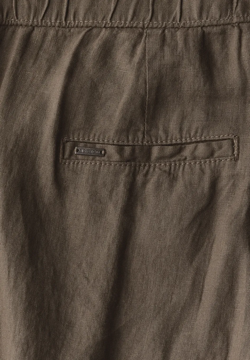 Linnen broek in cargolook