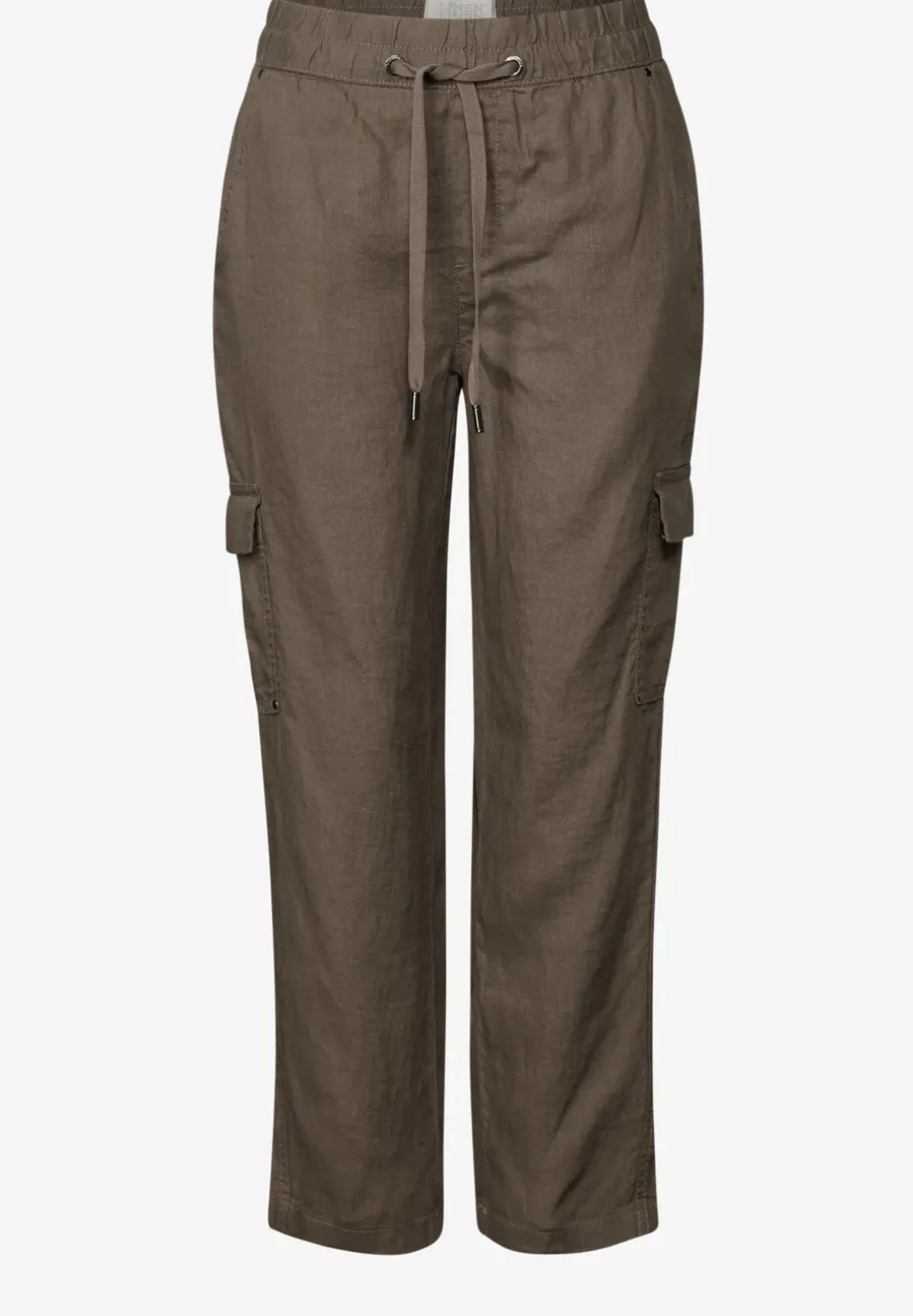 Linnen broek in cargolook