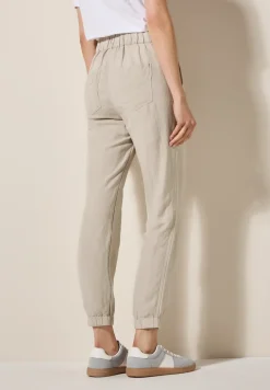 Linnen broek in cargolook