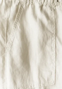 Linnen broek met rechte pijpen