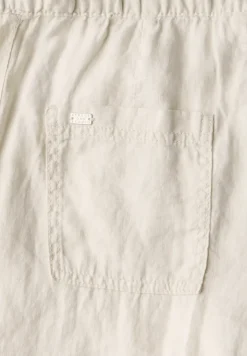 Linnen broek met rechte pijpen